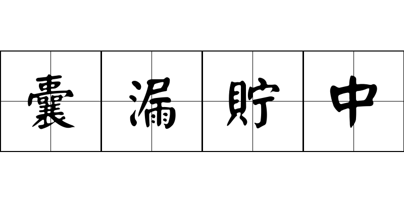 囊漏貯中