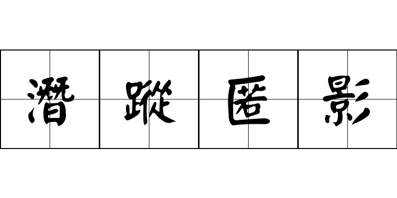 潛蹤匿影