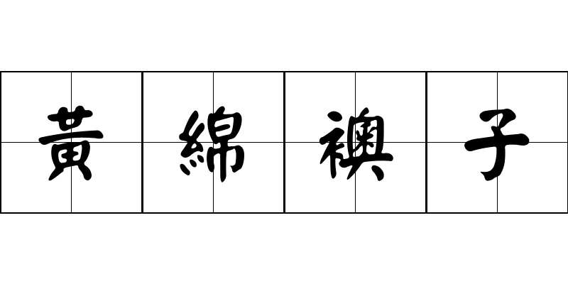 黃綿襖子